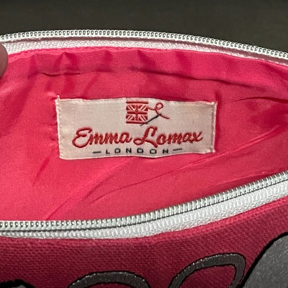 Emma Lomax London Large Size Pink Cosmetic Travel Bag - Picture 3 of 5